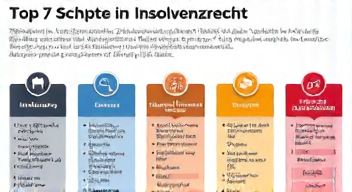 Das sind die Top 7 Schritte beim Insolvenzrecht