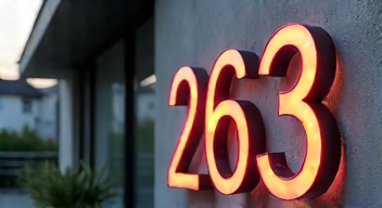 Technologische Innovationen in der Hausnummerngestaltung (4/10)