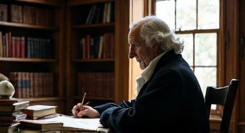 Ich bin Immanuel Kant, Philosoph (1724-1804), und beantworte die Frage nach den philosophischen Überlegungen. (4/10)