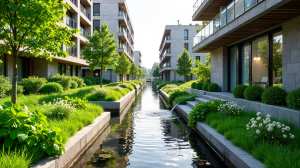 Innovatives Regenwassermanagement: Architektur, Ökologie und Stadtentwicklung vereint
